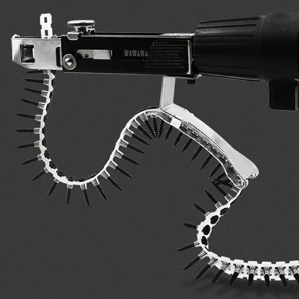 1 Automatic screw chain automatic nail gun, 1 chain + 50 screws, suitable for chain nail guns, suitable for wood, thin iron plat