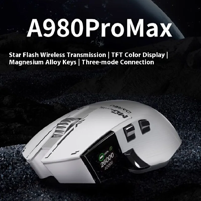 AULA  A980Pro Big Hand Mouse P3950Three Exclusive Mouse ModesEsports Games Star Flash Wired 8K/wireless 4K Notebook Office