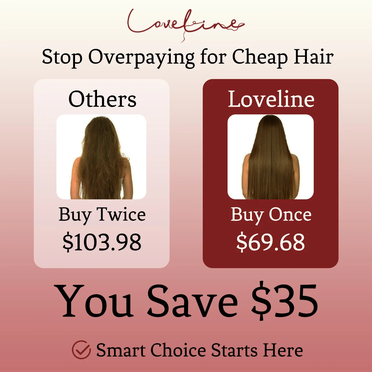 LOVELINE وصلات شعر بمشبك غير مرئي شعر بشري أوروبي 7 قطع مع 16 مشبك 14–24 بوصة وصلات بمشبك للحجم المضاف #5