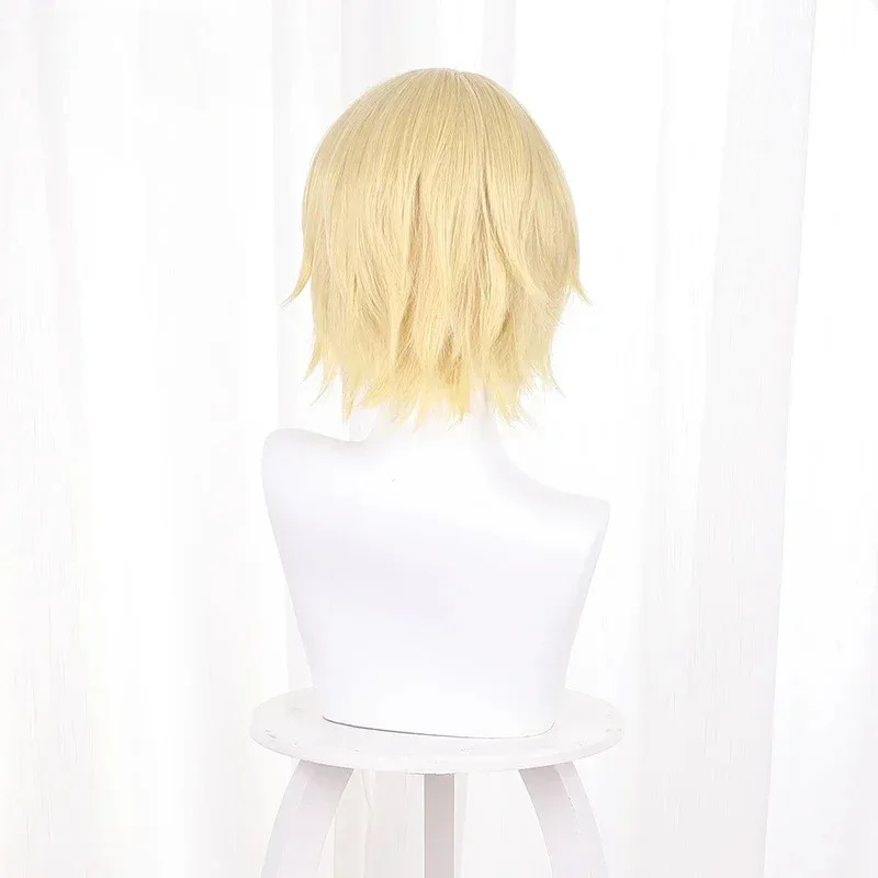 Candy 2025Genshin Impact Dainsleif peluca rubia Anime Cosplay pelucas sintéticas resistentes al calor Halloween