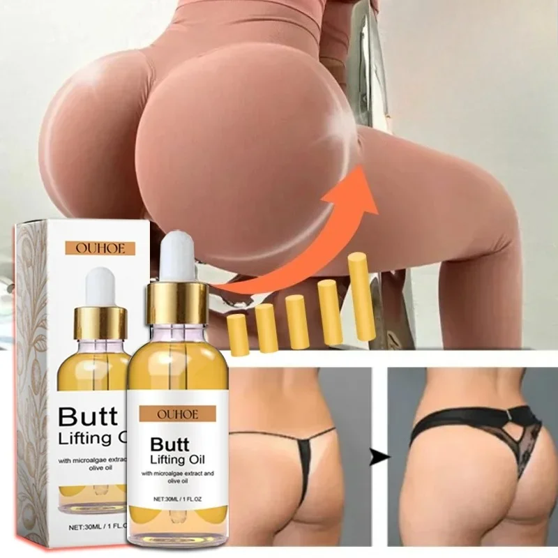زيت تكبير الأرداف بعقب رفع ثبات الحمار الكبير تعزيز نمو الورك ترطيب تشديد المشكل بوم مثير تدليك الجسم الرعاية
