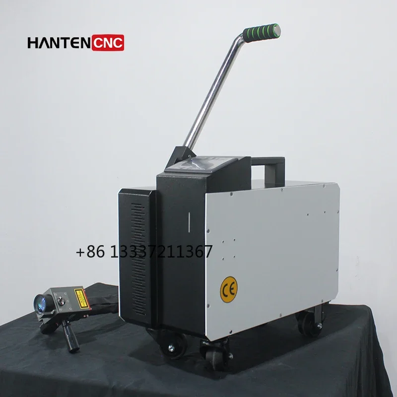 2024 Pulse fiber  cleaning for metal surface  cleaner  mini pulsed portable  rust remover machine price 300W