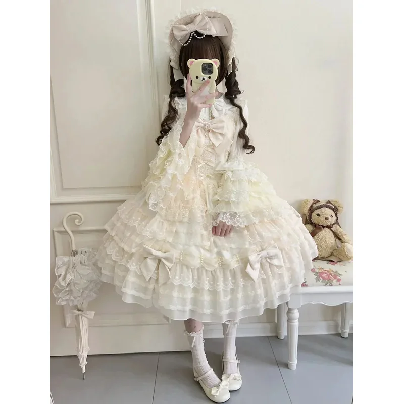 Harajuku Original Design Lolita Dress Doll Sense Jsk Suspender Dress Winter Tea Party Birthday Girl Princess Clothes Sweet 2025