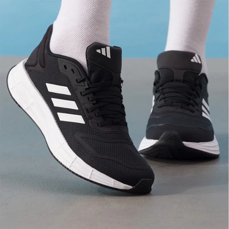 Adidas Women's Black and White Breathable Mesh Running Shoes - Comfortable, Anti-Slip, Lightweight Casual Sports Shoes KJ4018