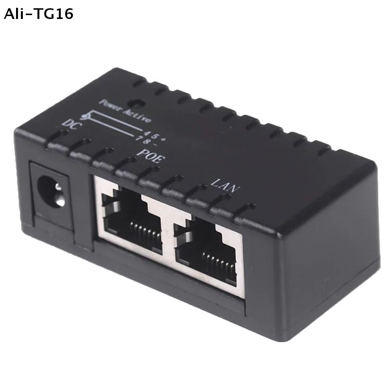 【TG16】1Pc 2026 New Passive POE injector for IP Camera Netwrok AP device 12V - 48V