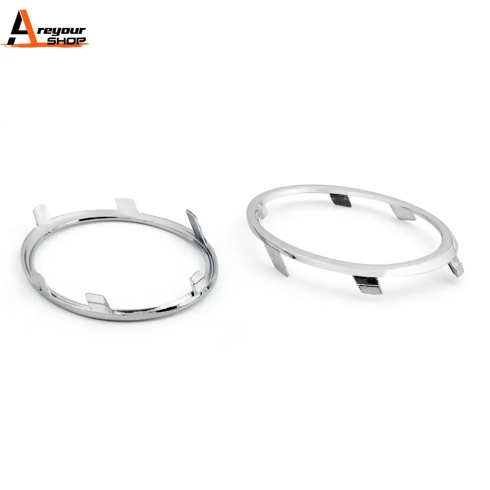 Areyourshop 1 Pair Chrome Front Fog Lamp Light Cover Trim Decorate Frame for Audi B8 A4 2009 2010 2011 2012 Car Accessories