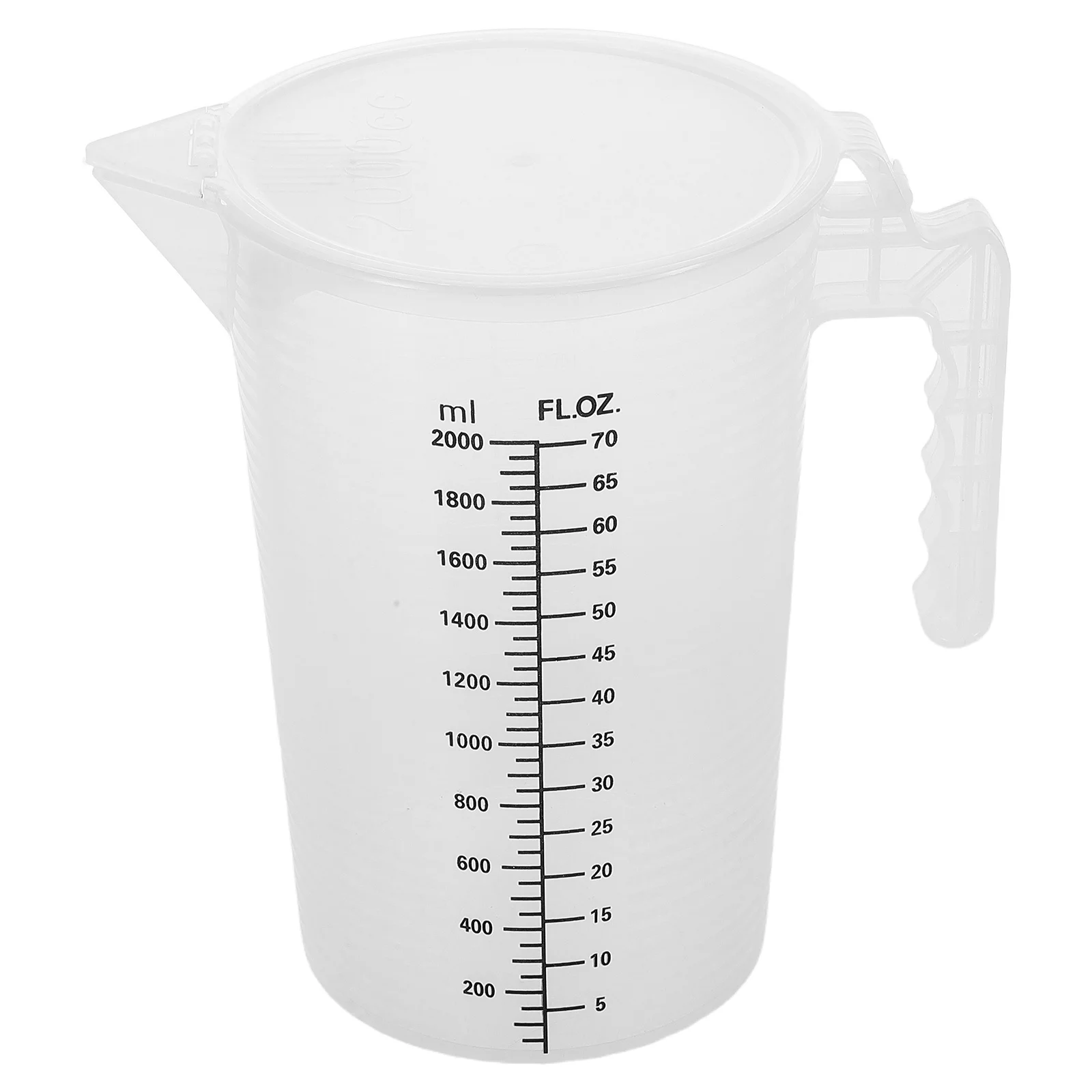 

20L Large Capacity Measuring Jug Plastic Transparent Graduated Container With Lid Spout For Bubble Tea Shop Kitchen Beverage