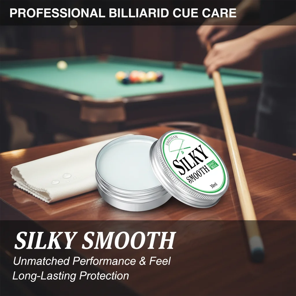 Billiard Accessories 30ml Cue Shaft Wax Pool Stick Wood Conditioner Polishing Cleaner for Silky Smooth Performance SIKEZHAN