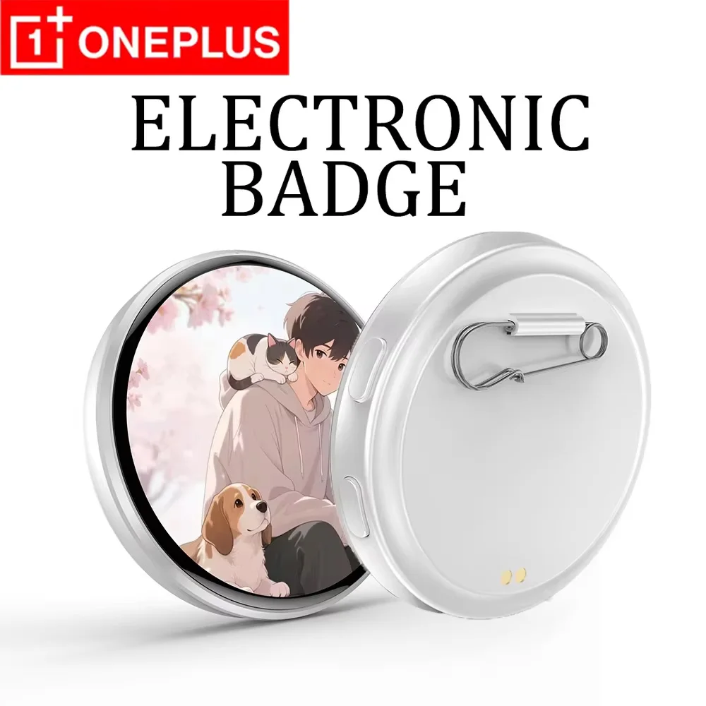

OnePlus Dynamic Electronic Badge Anime Merchandise Digital Display Badge for Gaming Accessories Excellent Birthday Gifts