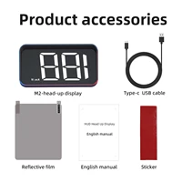 HD Car Head up Display M2 GPS Speedometer KM/H Digital HUD Windshield Projector Universal Auto Electronics Accessory 6