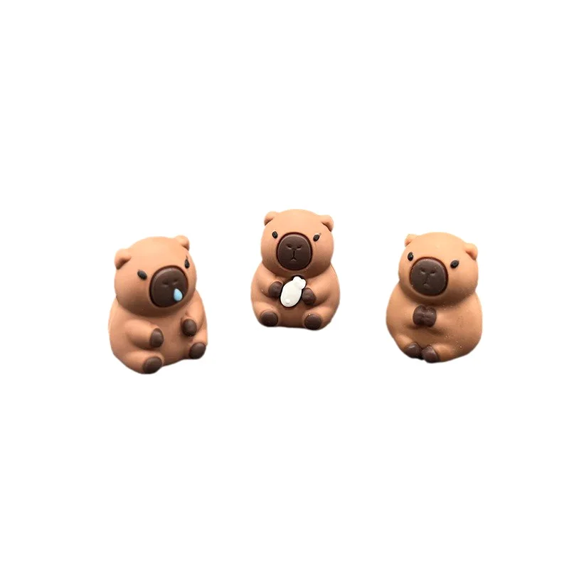 10PCS Cartoon Cute Capybara Pencil Cap Silicone Pen Topper Covers For Kids Cute Pencil Extender Stationery School Supplies