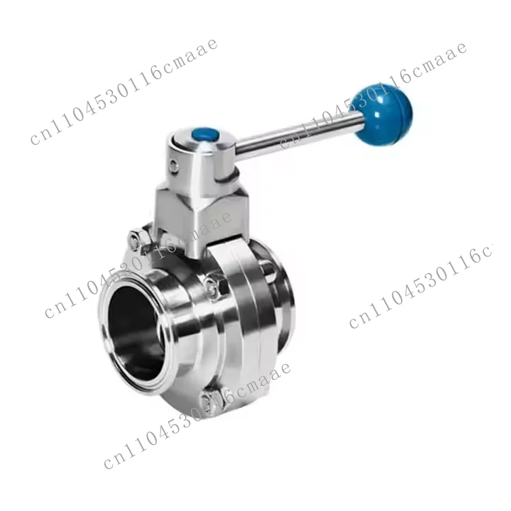 Suitable for SS304 and SS316L stainless steel hygienic food grade butterfly valve quick installation triple clamp design