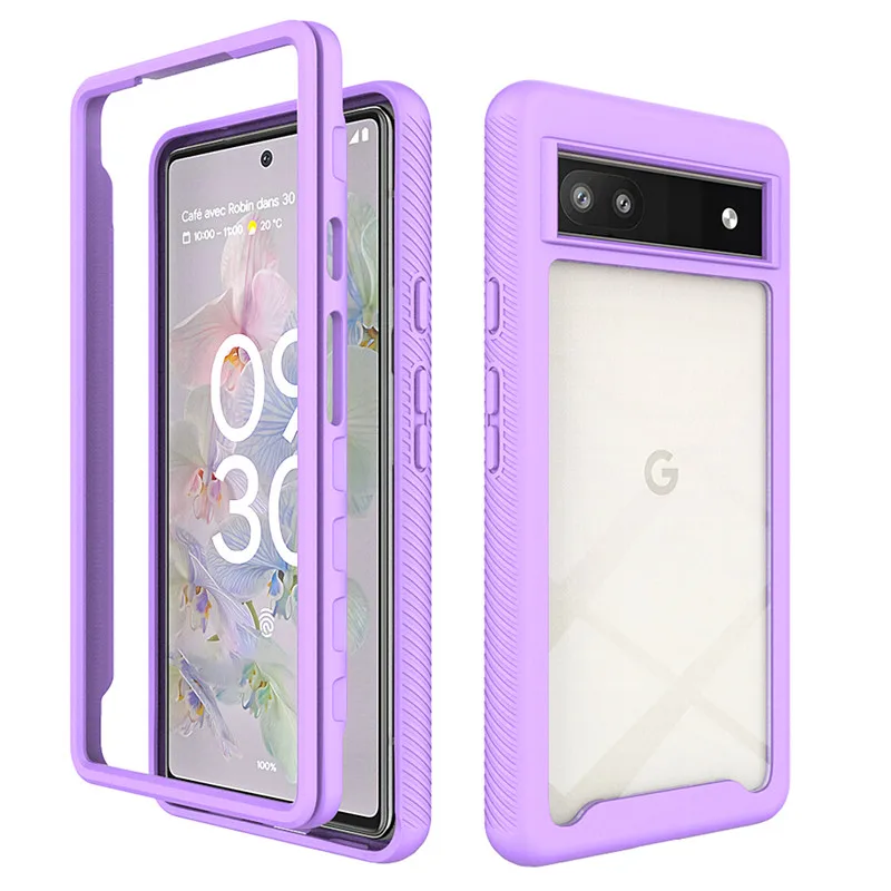 

Shockproof Rugged Protection Cover For Google Pixel 6A 5G TPU Bumper Clear Crystal Armor Case For Google Pixel 6A Pixel6A 5G