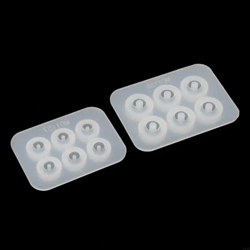 91AF Diy Crystal Epoxy Mold 6 Grids Ball Earrings Bracelet Mirror Resin Beads Mold