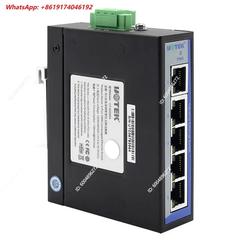 Hot Sale UT-6405SA UT-6408SA Industrial Ethernet Switch 5 Port 100M 8 Port 100Mbps Managed Network Switch for Factory