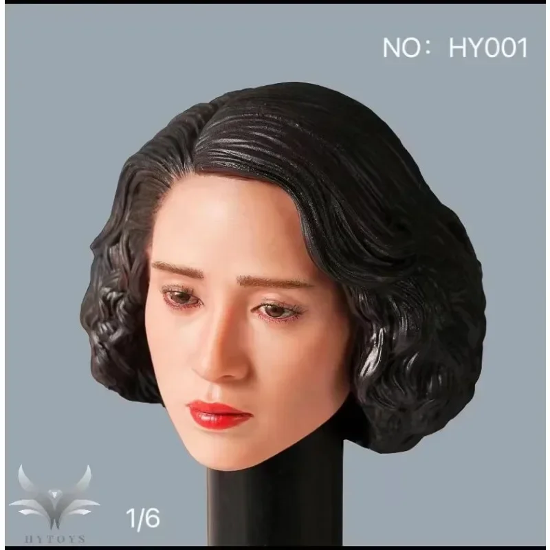 HY001 1/6 Scale Aisan Singer Actress Female Soldier Head Sculpt Anita Mui Head Carving Fit 12