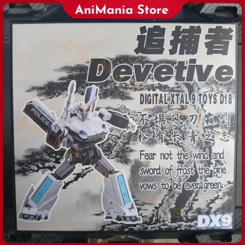 En Stock, juguetes transformadores, DX9-TOYS D18 Chaser Prowl, serie de animación, Autobots, relación MP, figuras de acción, modelo de Robot, estatua de juguete