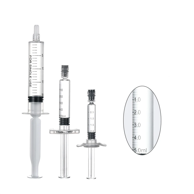 Best Selling 2ml Hyaluronic Acid Lips Prefilled Glass Syringes with Packaging