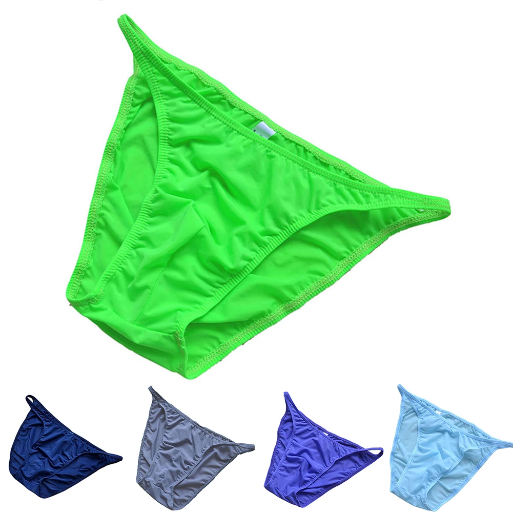 Fashion Daily Basic Men Lingerie Polyester Fabric Briefs Bikini Underwear Man Panties Tanga Sports Breathable