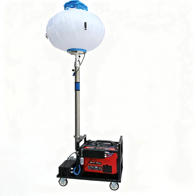 

6 meters high adjustable mast portable inflatable tower light for architectural lighting