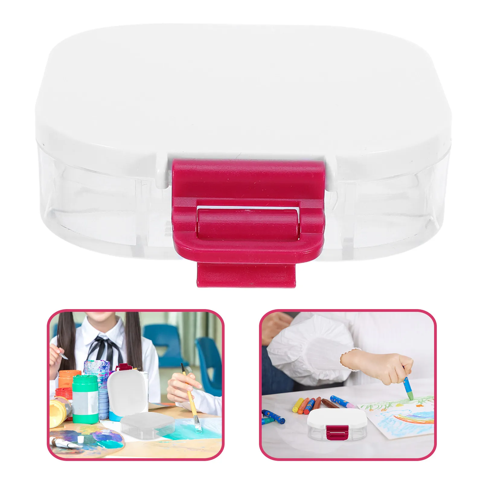 

Палитра для акварели на 16 ячеек, портативная пластиковая, с увлажняющим эффектом, для путешествий, для смешивания красок, для художников