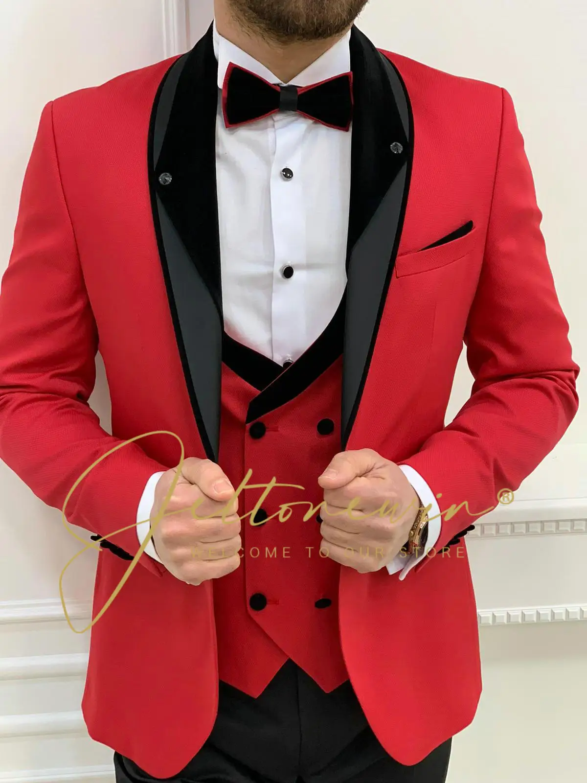 

2022 New Arrival Casual Elegant Mens Suits Blazer Slim Wedding Groom Tuxedo 3 Piece Set Terno Masculino Costume Homme Mariage