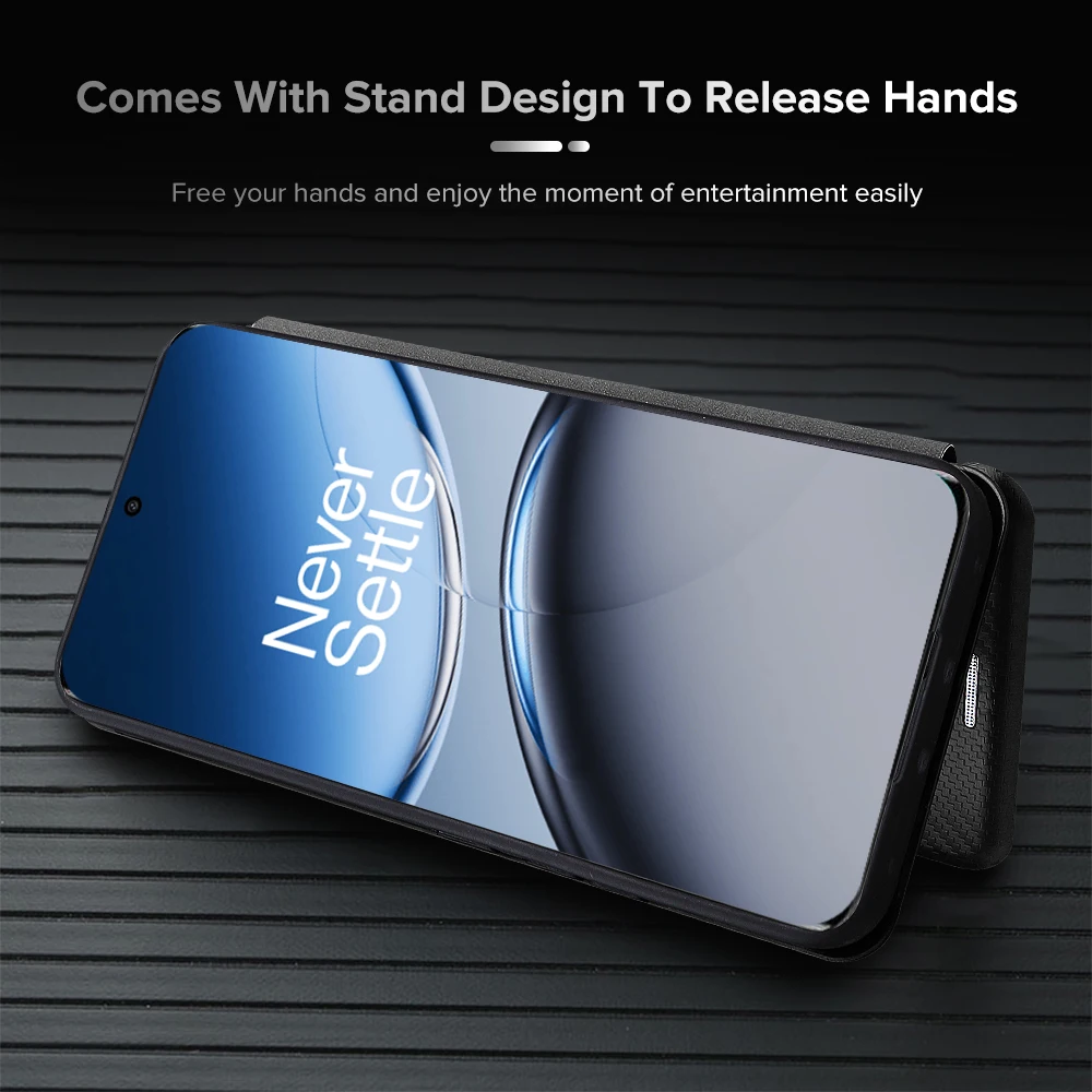 กระเป๋าสตางค์ฝาครอบโทรศัพท์สําหรับ OnePlus Nord 4 Nord4 1 + Nord4 รูปแบบคาร์บอนไฟเบอร์หนังเลนส์ Protector coque One PLUS