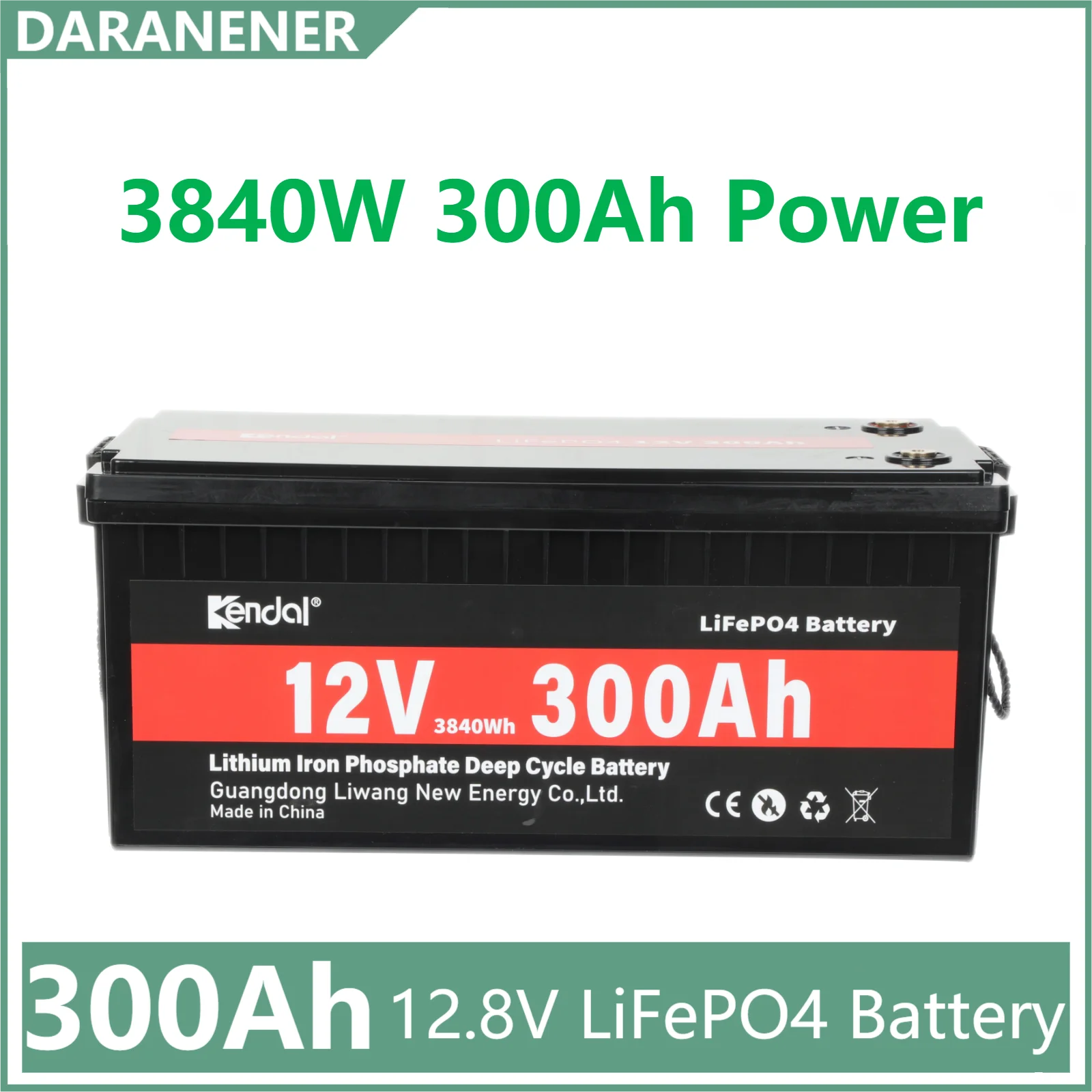 แพ็คแบตเตอรี่ LiFePO4 12V 300Ah 200Ah 100Ah เซลล์ลิเธียมเหล็กฟอสเฟตในตัวสำหรับระบบพลังงานแสงอาทิตย์ RV เรือบ้าน