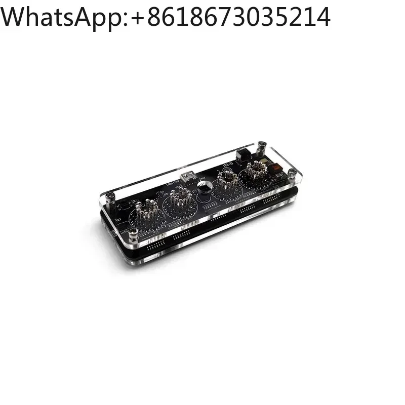IN-8 Nixie Clock 4-Bit Digital Display Tube Clock excluding Glow Tubes Vintage Style Desktop Timepiece