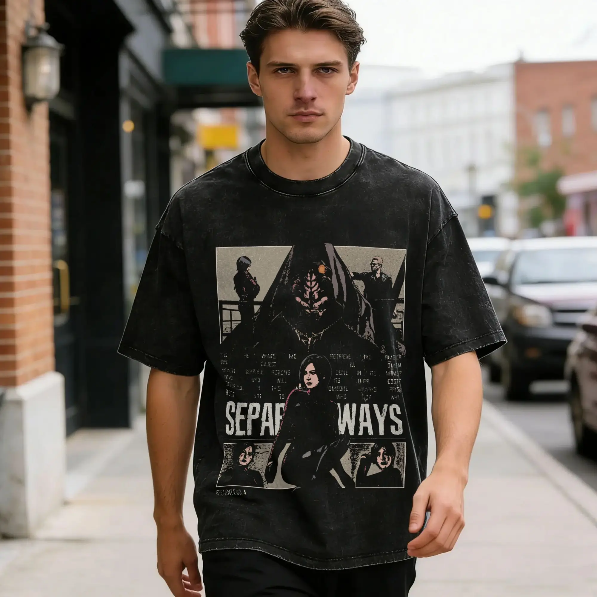 Men Ada Wong Red Dress T Shirts Residents Evil Tees Summer Awesome Short-Sleeve T-Shirt O Neck Harajuku Design Tshirt Hot Sale