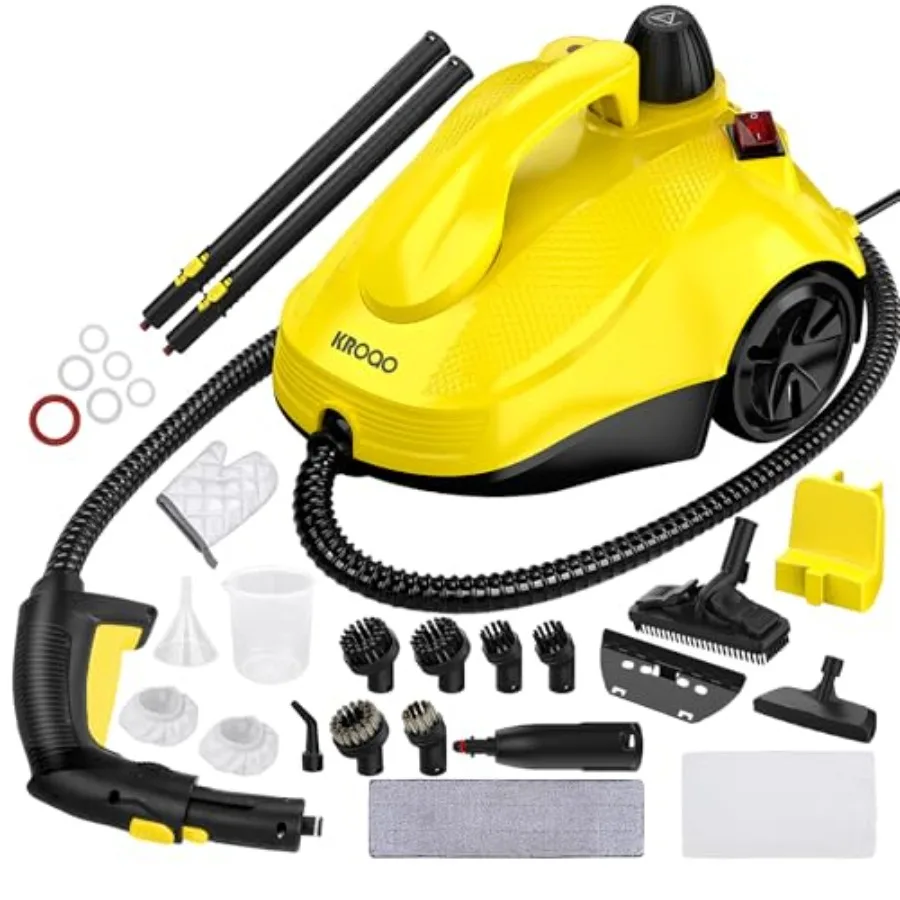 

Пароочиститель для дома с 23 насадками: Мощный многофункциональный отпариватель для удаления грязи и жира с полов, швов, диванов и других поверхностей