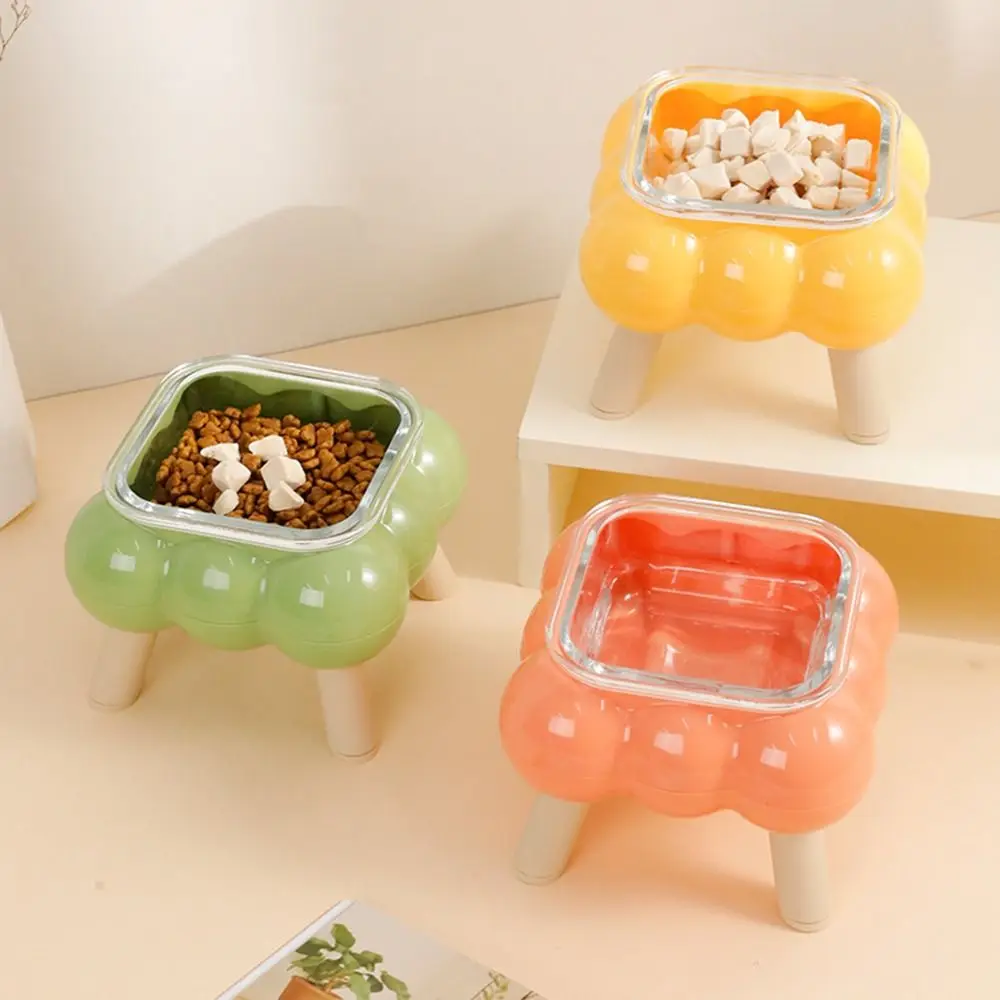 

Anti Slip Cat Food Water Bowl Anti Vomiting Detachable Dog Feeding Station Protect Cervical Vertebra Anti Overturning