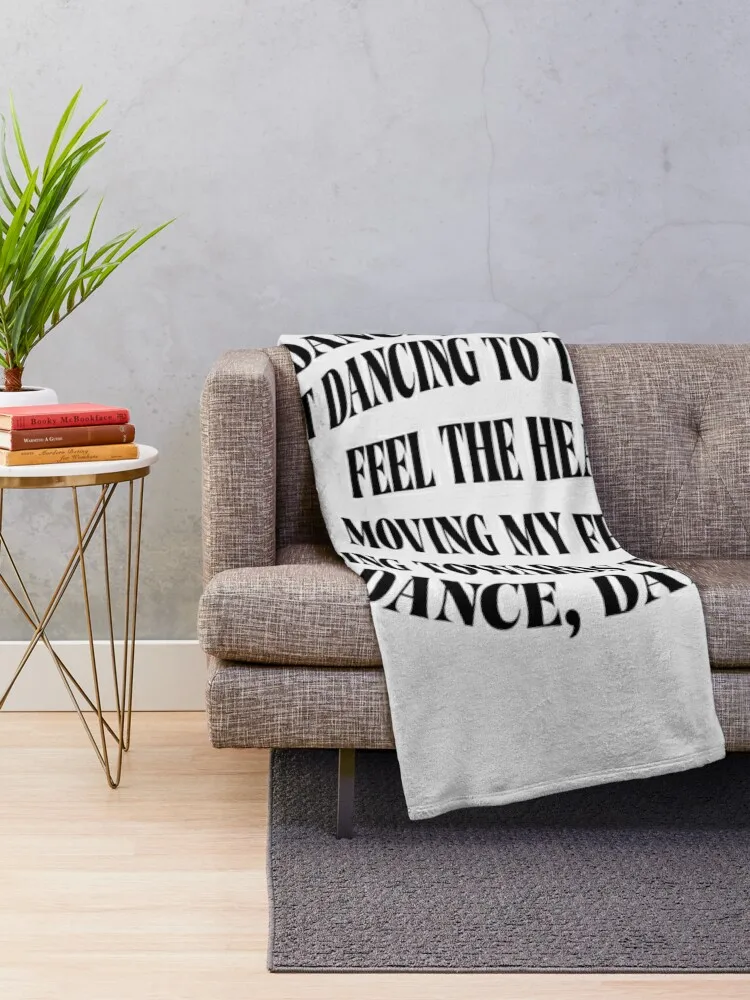 Just dancing to the beat Feel the heat Moving my feet Heading towards the floor Disco Club - Retro-Inspired Letter Throw Blanket