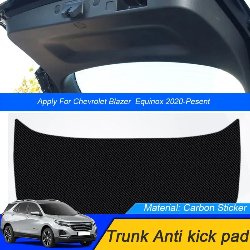 

For Chevrolet Blazer Equinox 2020-2025Car Anti-kick Carbon Trunk Pad Weather Dustproof Protect Tailgate Sticker Auto Accessories