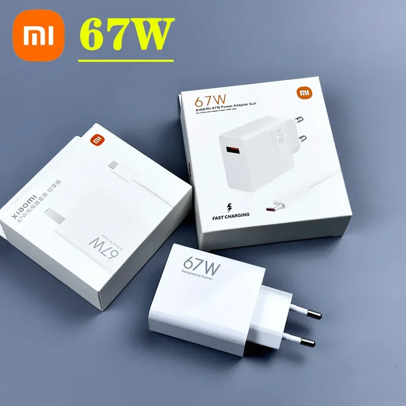 Xiaomi Charger 67W Original For Xiaomi Poco X3 GT F3 GT Poco X4 Pro pad 5 Mi Mix Fold Mi 11 11pro 11 Ultra 12 12X