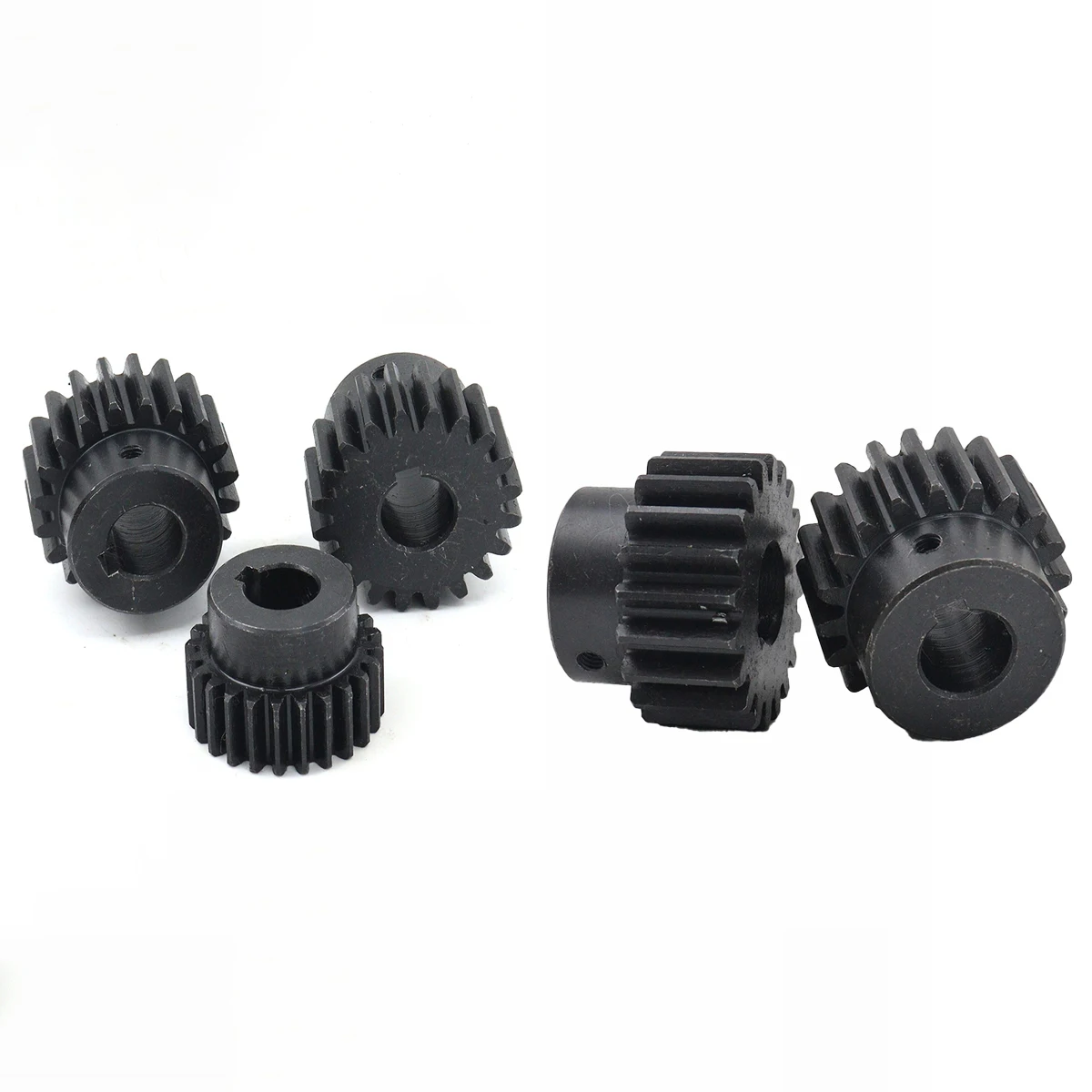 1Pcs 1Mod 56T 70T 80T 90T 100T  Pinion Metal Spur Gear 45# Steel Bore 10mm-30mm 1 Module Motor Transmission Pinion Keyway Hole