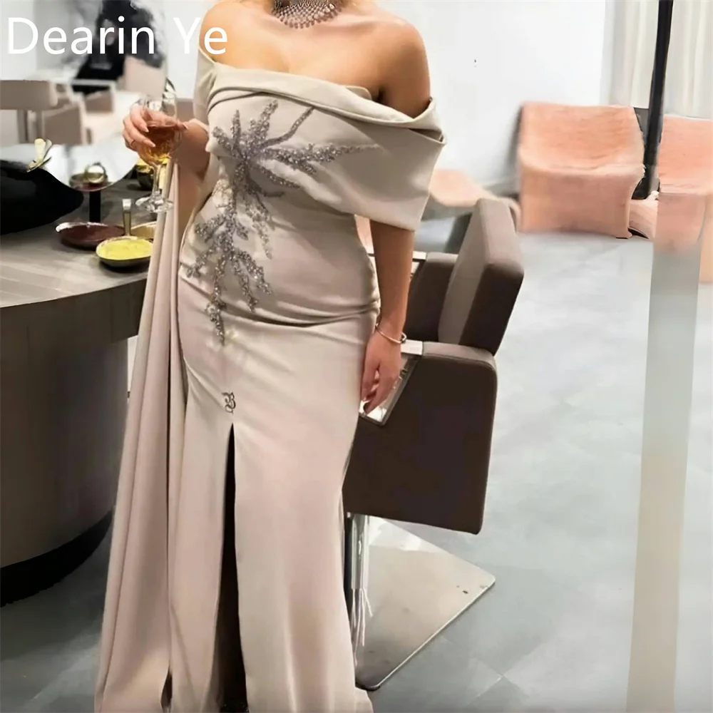 Dearin-vestido de noche con hombros descubiertos, largo hasta el suelo, vestidos para ocasiones verticales a medida, vestido Formal de graduación, Arabia Saudita