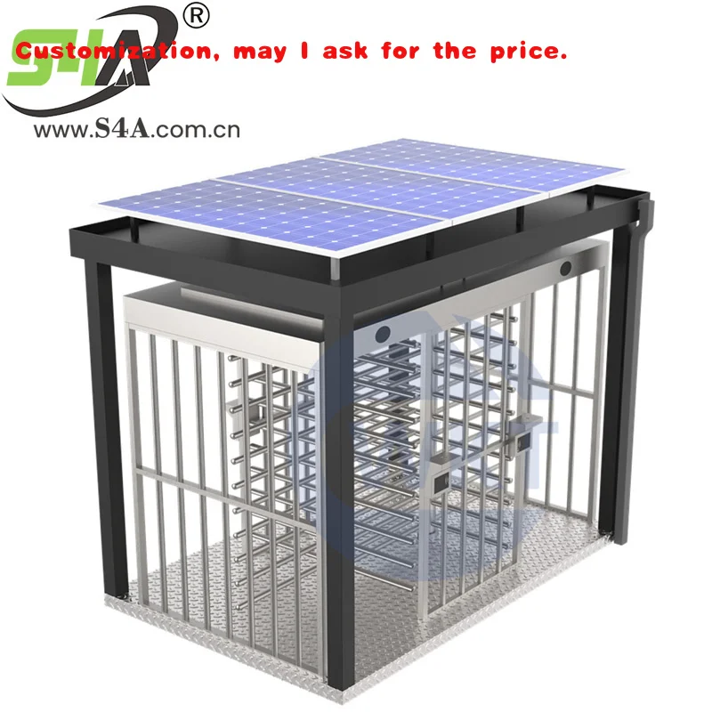 

custom.S4A Powered Movable Full-Height Turnstile Gate with Recognition and ID Card Access Control Outdoor Envir