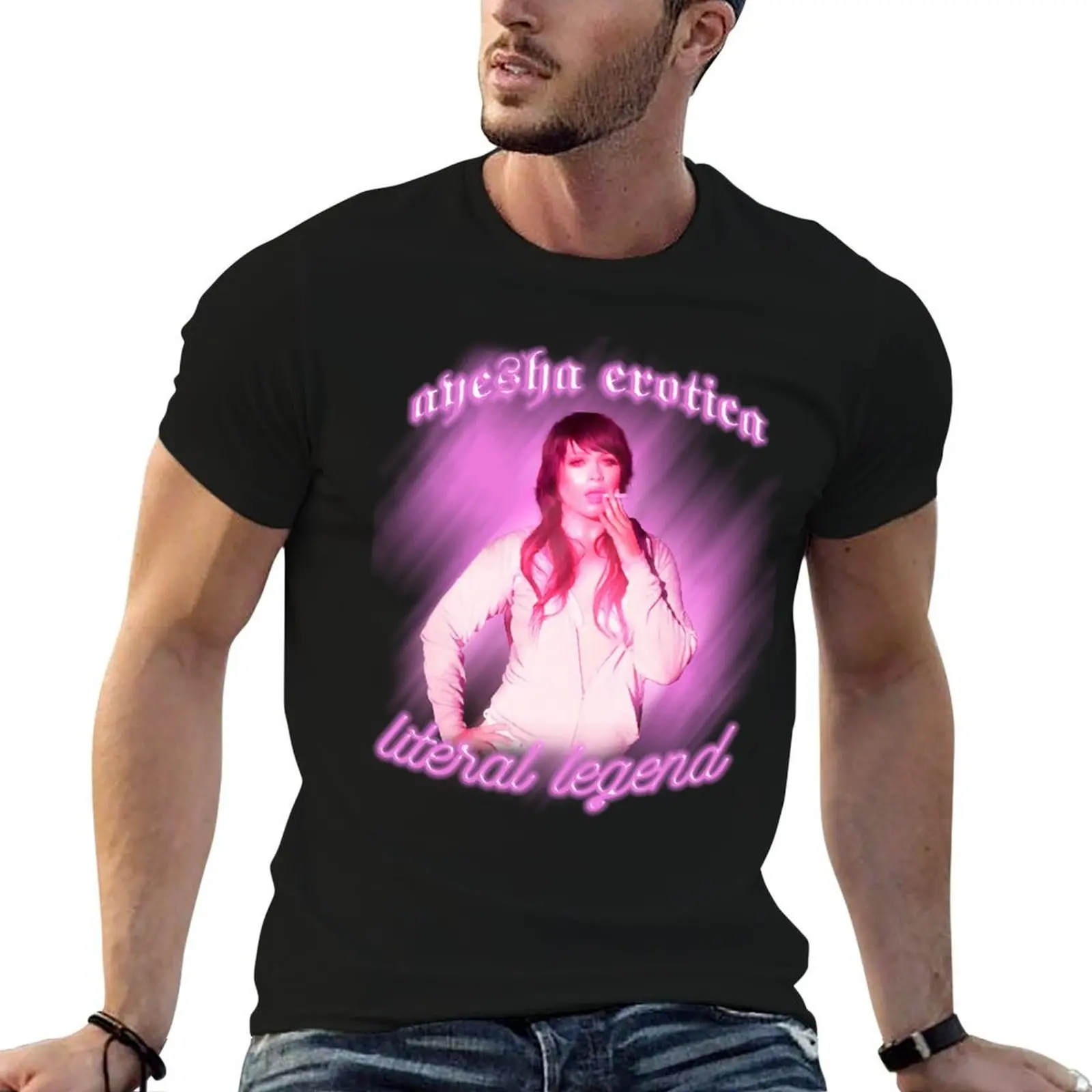 

Ayesha Erotica Literal Legend Iconic Design T-Shirt man t shirt summer graphic t shirts for man T-Shirt