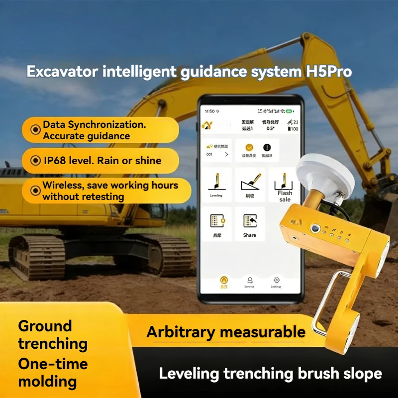 

Беспроводной нивелир для экскаватора: прибор для выравнивания и копания с поддержкой Beidou GPS