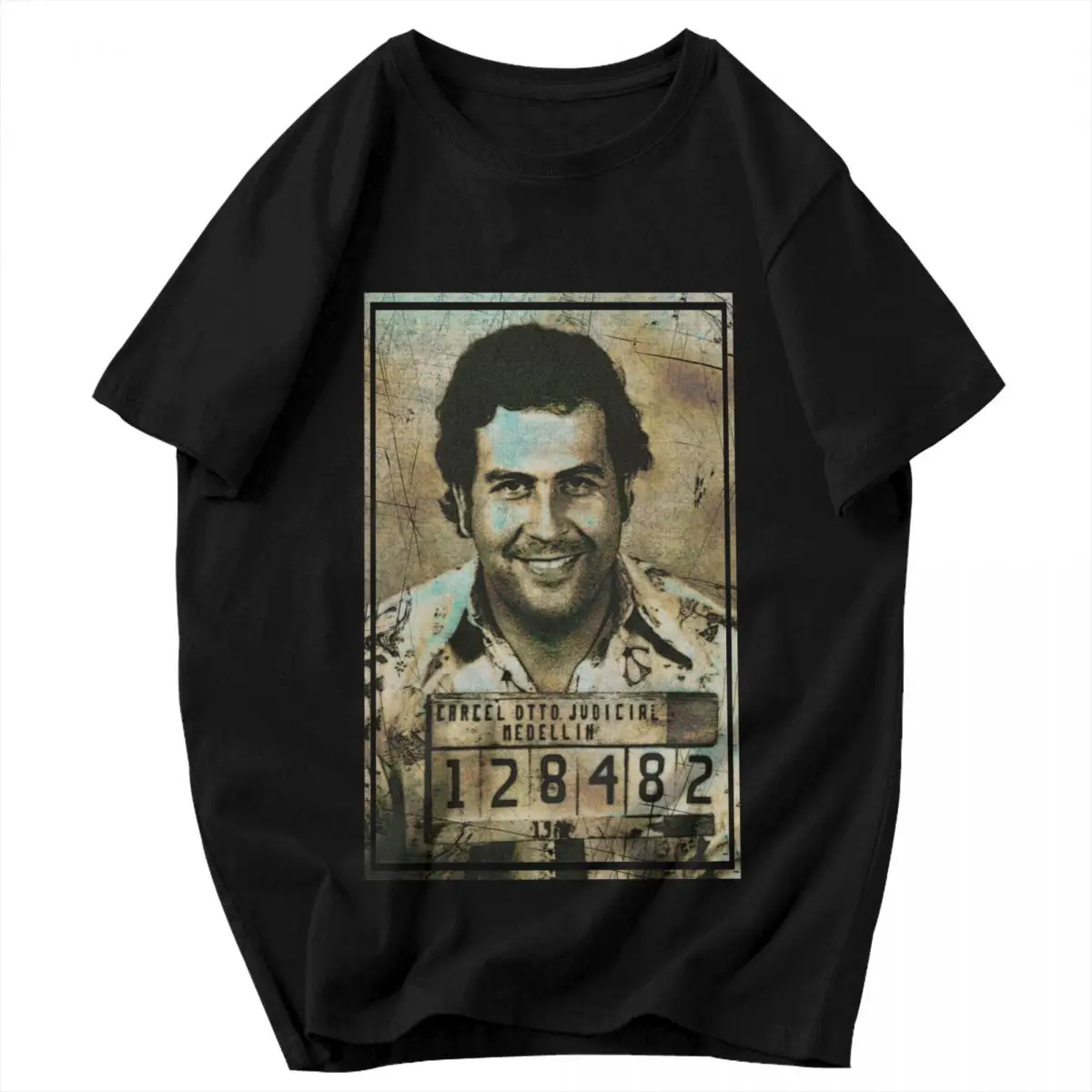 Men T Shirt El Patrn Pablo Escobar Plata O Plomo Retro Unique Y2K Graphic Crewneck Unisex Clothes T Shirts