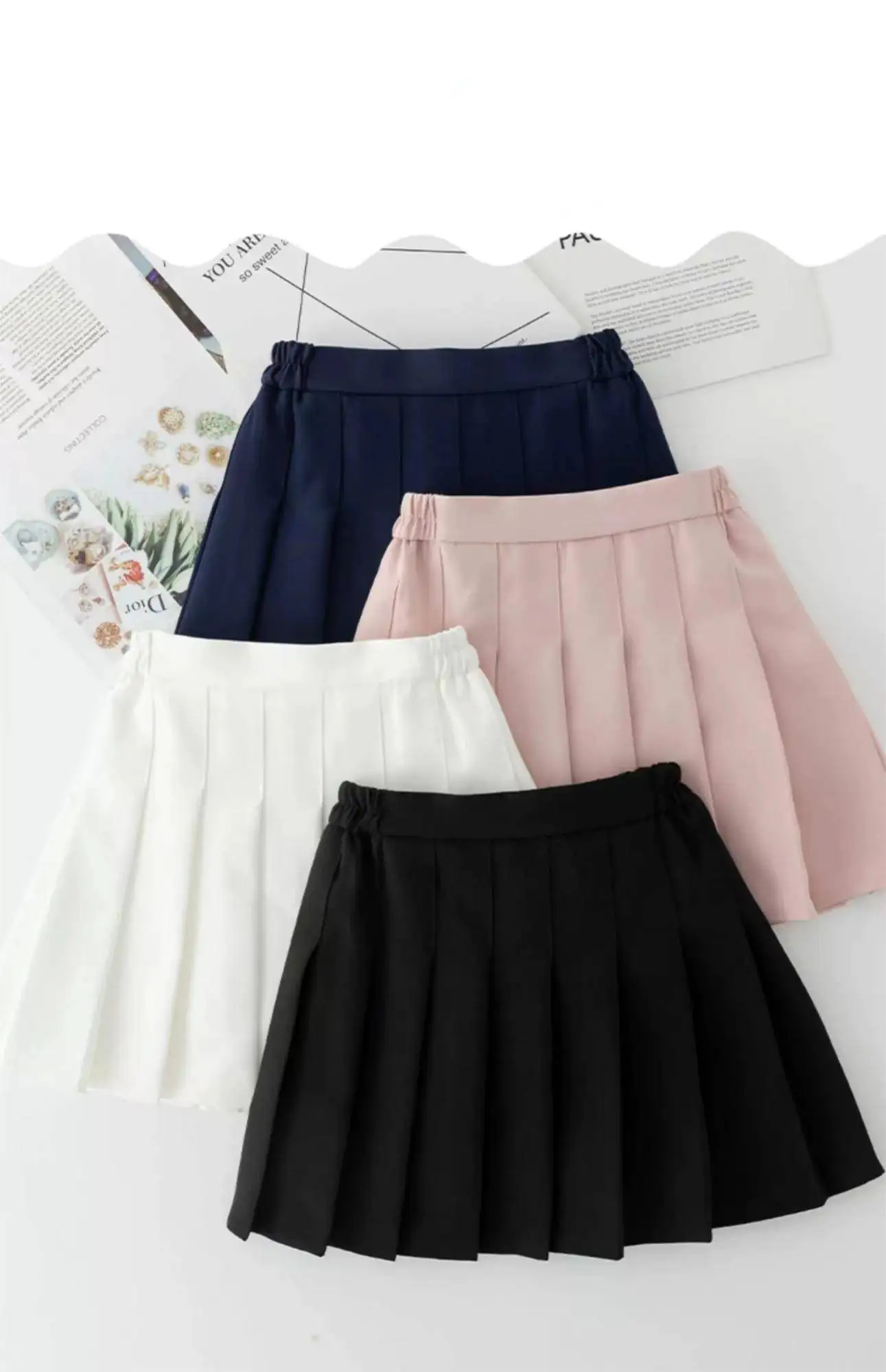 

Nylon Fashion Lady Tennis Short skirt Fashion Lady High Waist Pleated simple Breathable anti-Light Party skirt Small High Quality Price Dating T-shirt