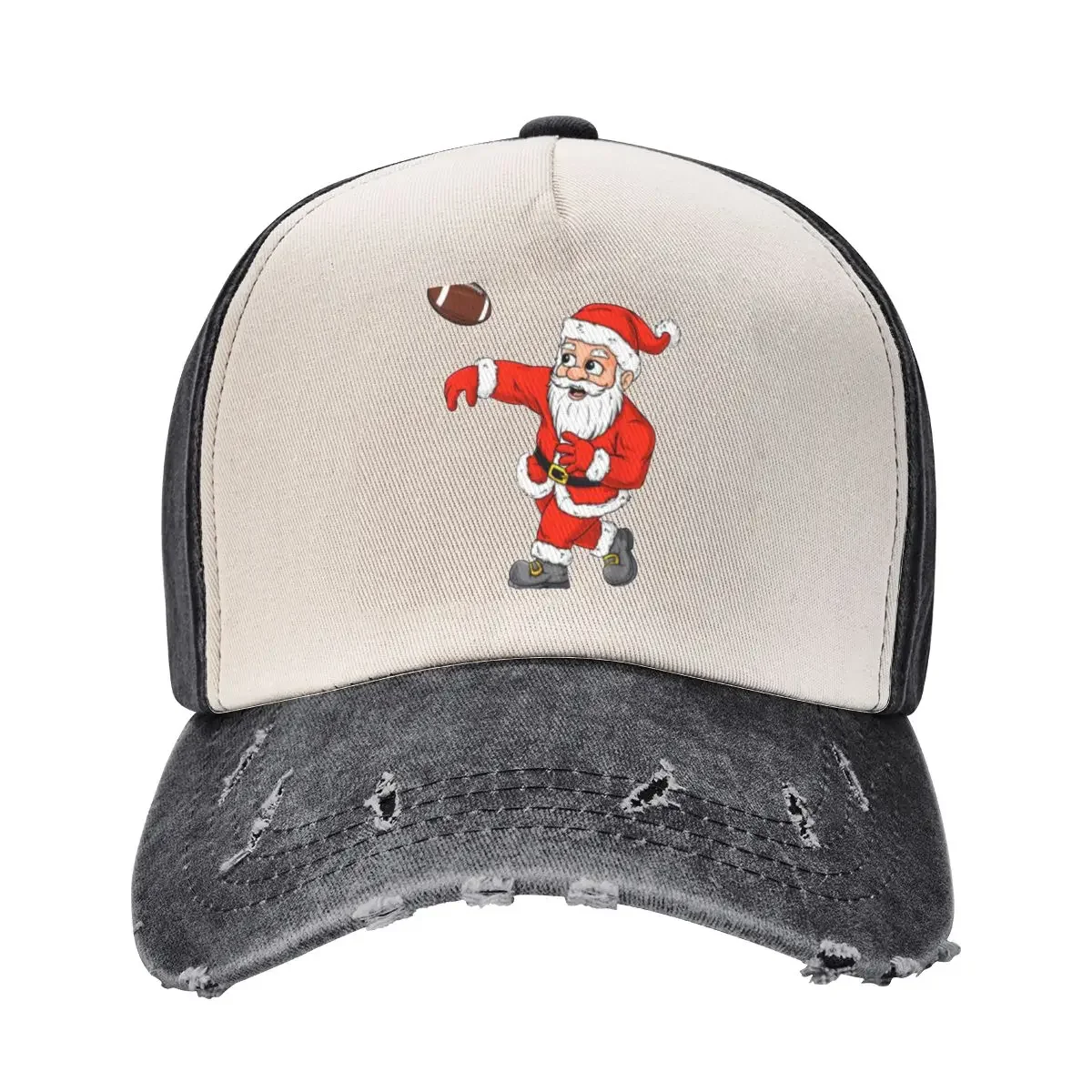 Christmas Santa Claus Football Quarterback Boys Kids Xmas Baseball Cap Ball Cap Cosplay Women's Beach Men's