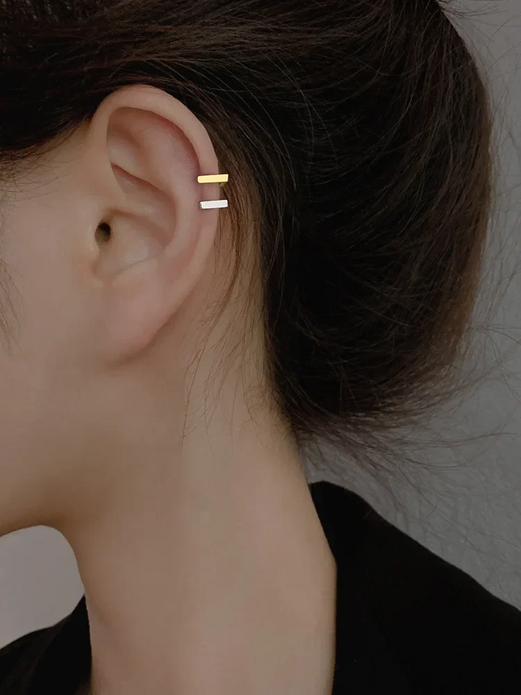 925 Sterling Silver Geometry Earrings Simple Temperament Exquisite Hot Semale Sexy Jewelry Gift