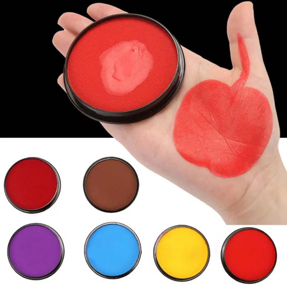 Body Painting Portable Small Even Color Bright-colored Long Lasting Wide Application Quick Dry Water Activated Vibrant Face Body