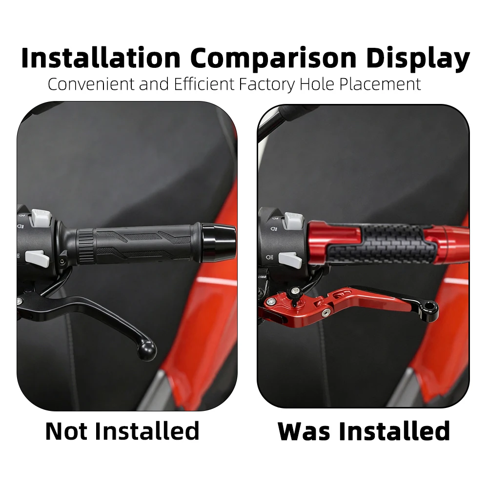 For YAMAHA YZF R3 YZFR3 2015-2024 YZF-R3 Motorcycle Accessories Folding Brake Clutch Levers Handlebar Grips Handle Lever view 2