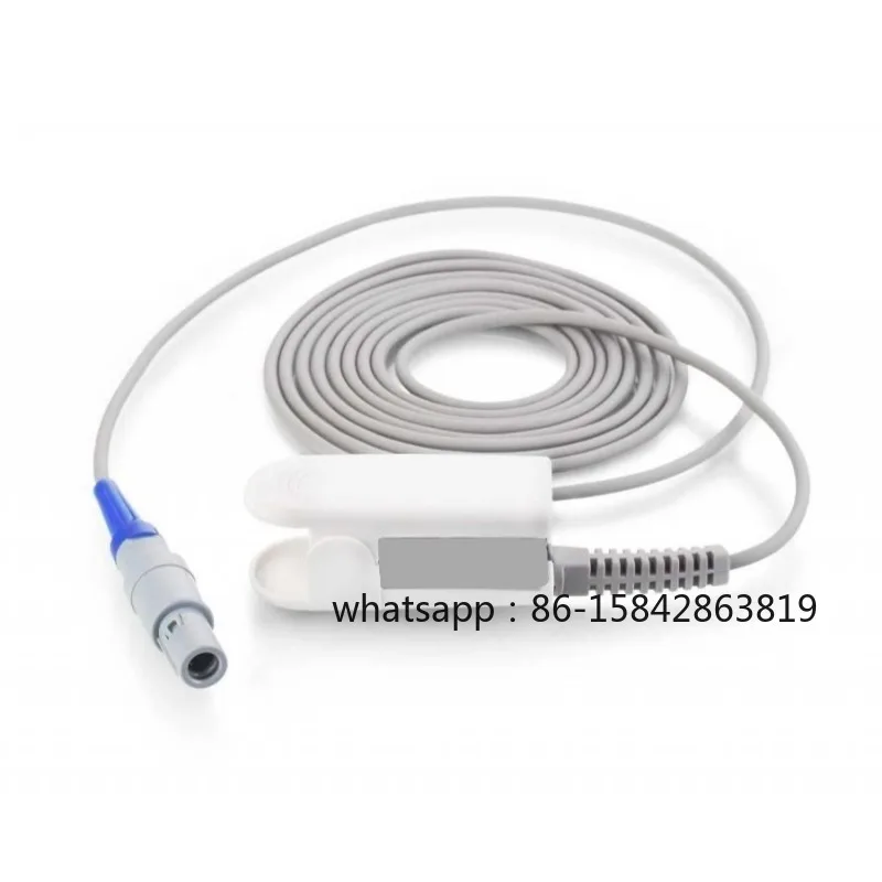 sensor-de-spo2-compatible-con-edan-1201109069-sonda-de-clip-para-dedo-para-adultos-tecnologia-oximax-conector-lemo-de-8-pines