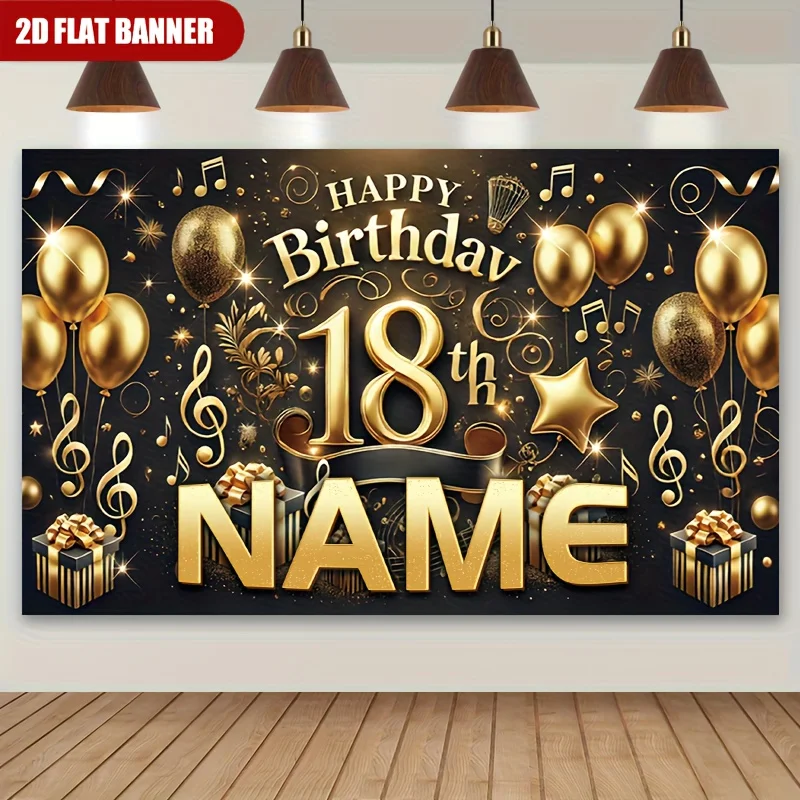 1 adet Mutlu 18. Doğum Günü Öz - Party Banner Gold incelemesi ve fiyatı