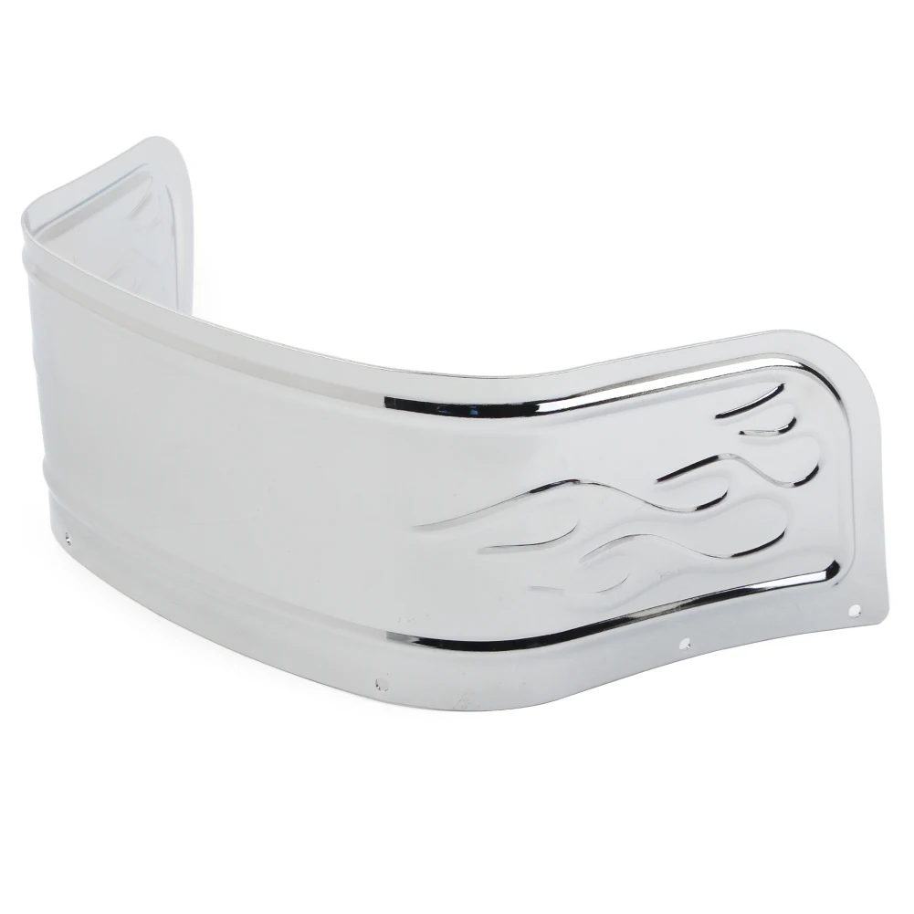 تنورة حماية من الكروم/الأسود لدراجة نارية هارلي ديفيدسون بجولة إلكترا إنزلاق سوفتيل 1980-2013 #6