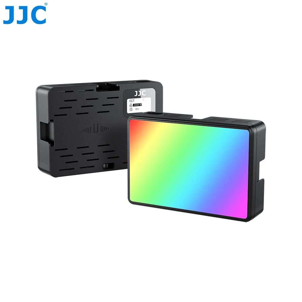 

JJC 7W Mini Vlog LED Fill Light White 2600mAh 2500K - 8500K Zoom Lighting Photographic Lighting Video Phone Selfie Fill Lamps